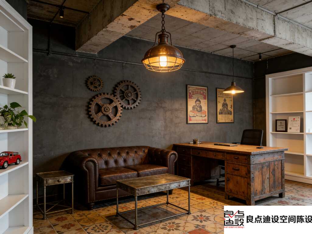 谁懂啊!工业风办公室装修软装设计真的越看越上头🔥